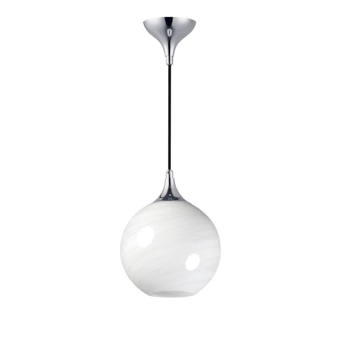 Maxim Lighting Neve 1 Light Single Pendant, Polished Chrome/Marble - 21226MRPC