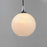 Maxim Lighting Neve 1 Light Single Pendant, Polished Chrome/Marble
