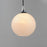 Maxim Lighting Neve 1 Light Single Pendant, Polished Chrome/Marble