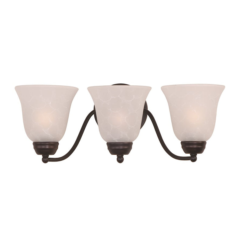 Maxim Lighting Basix Bath Vanity, Oil Rubbed Bronze