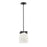 Maxim Lighting Scoop 1 Light Pendant/Flush Mount, Black/Marble - 21230MRBK