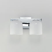 Maxim Lighting Scoop 2 Light Bath Vanity, Polished Chrome/Marble