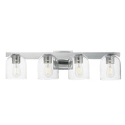 Maxim Lighting Scoop 4 Light Bath Vanity, Polished Chrome/Clear - 21234CLPC