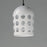 Maxim Lighting Dottie 1 Light Mini Pendant, Black/White