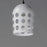 Maxim Lighting Dottie 1 Light Mini Pendant, Black/White