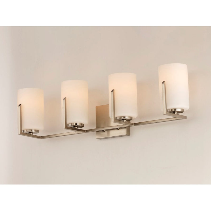 Maxim Lighting Dart 4-Light Bath Vanity, Satin Nickel