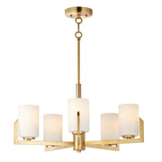 Maxim Lighting Dart 5-Light Chandelier, Satin Brass