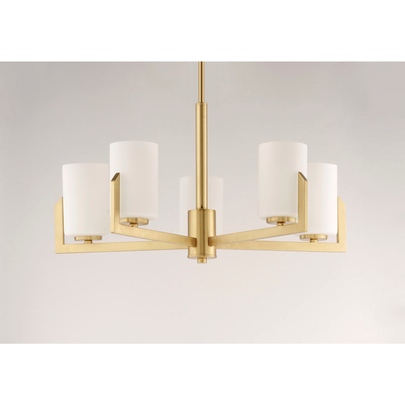 Maxim Lighting Dart 5-Light Chandelier, Satin Brass