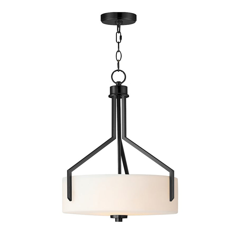 Maxim Lighting Dart 3 Light Pendant, Black/Satin White