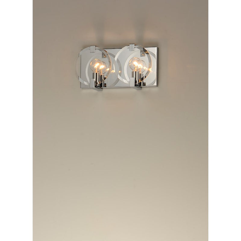 Maxim Lighting Looking Glass 2-Light Wall Sconce in Polished Chrome