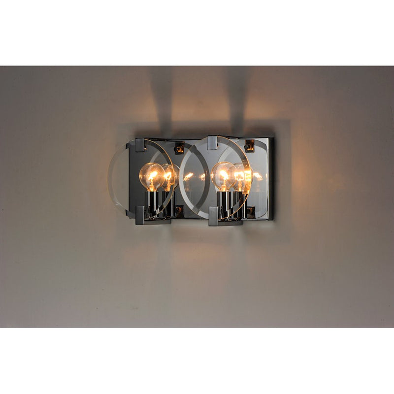 Maxim Lighting Looking Glass 2-Light Wall Sconce in Polished Chrome