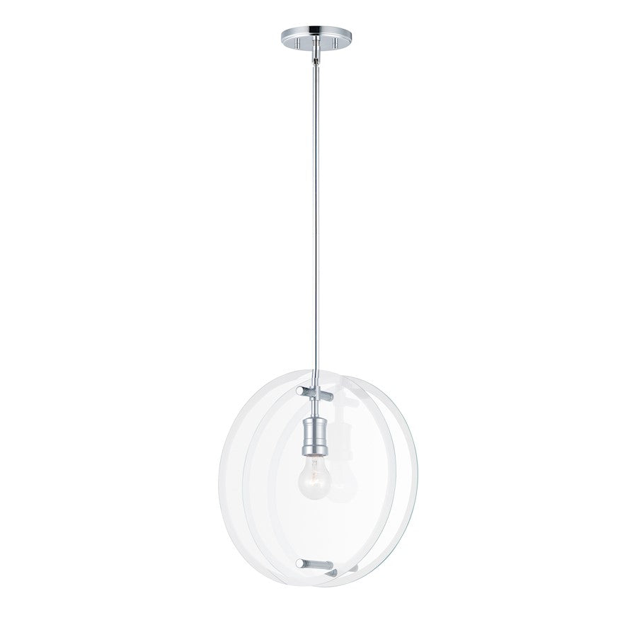 Maxim Lighting Looking Glass Pendant, Polished Chrome