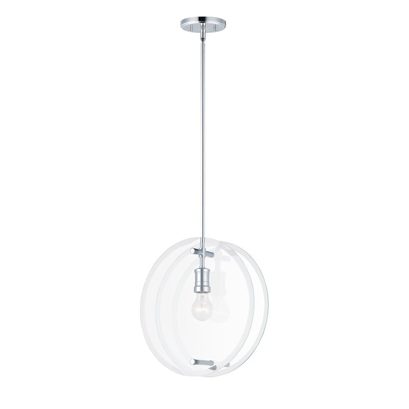 Maxim Lighting Looking Glass Pendant, Polished Chrome