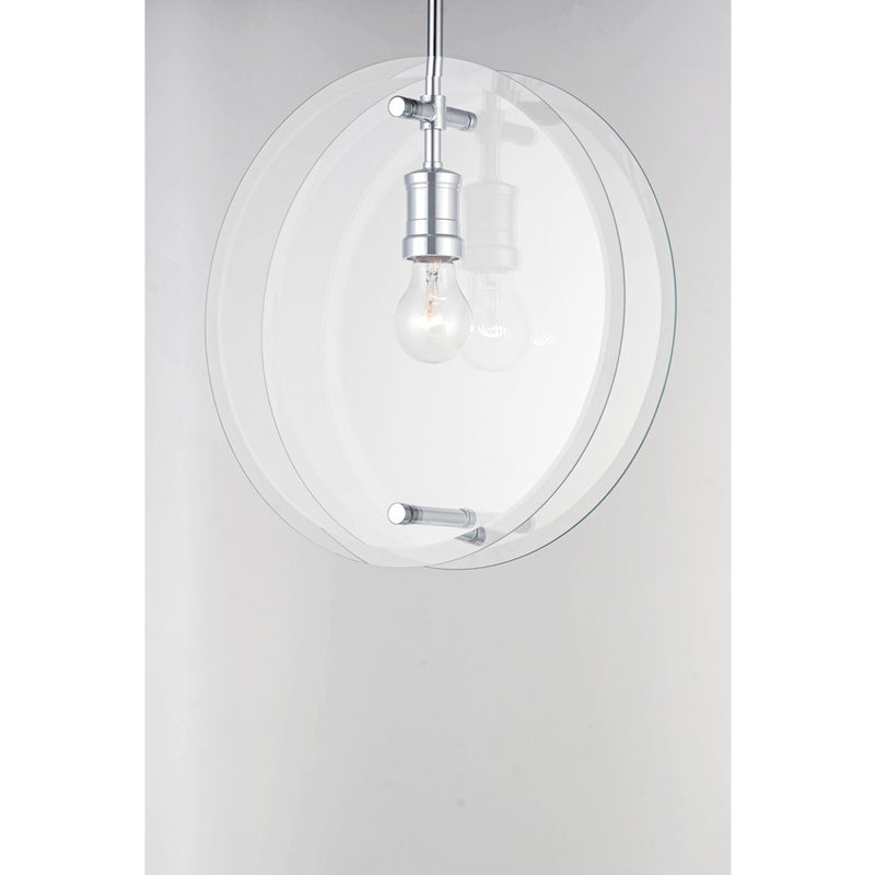 Maxim Lighting Looking Glass Pendant, Polished Chrome
