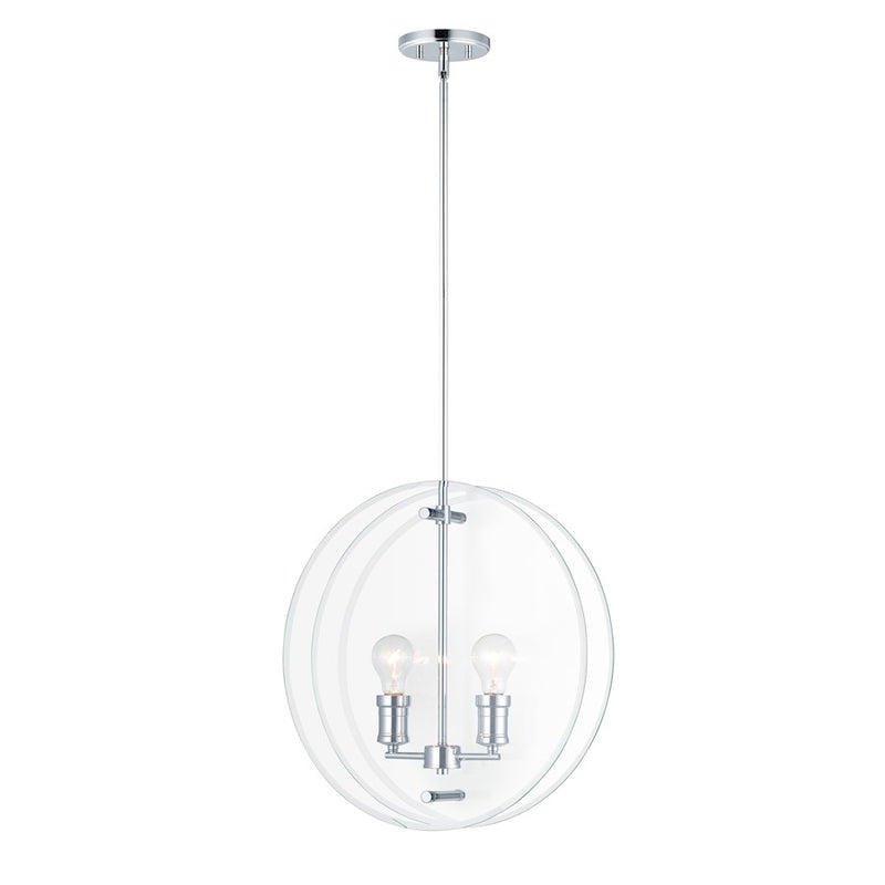 Maxim Lighting Looking Glass Pendant, Polished Chrome
