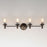 Maxim Lighting Swirl 4 Light Bath Vanity, Bronze/Clear Ribbed