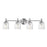 Maxim Lighting Swirl 4 Light Bath Vanity, Satin Nickel/Clear Ribbed - 21354CRSN