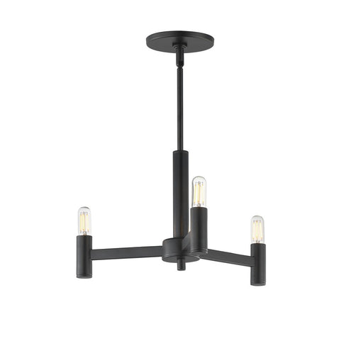 Maxim Lighting Emana 3 Light 9.75" Chandelier, Black - 21363BK