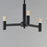Maxim Lighting Emana 3 Light 9.75" Chandelier, Black
