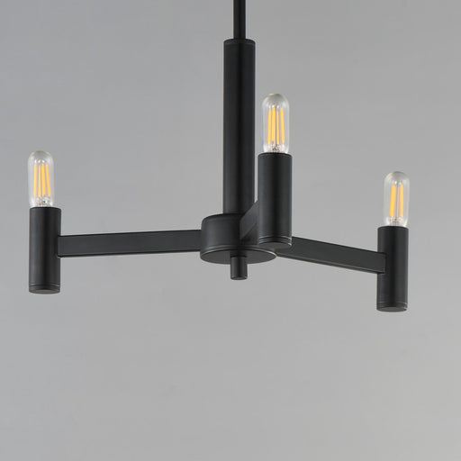 Maxim Lighting Emana 3 Light 9.75" Chandelier, Black