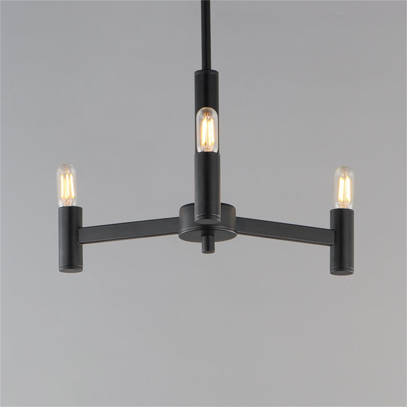 Maxim Lighting Emana 3 Light 9.75" Chandelier, Black
