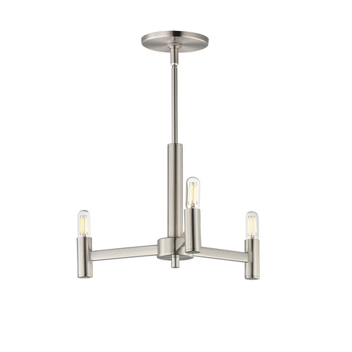 Maxim Lighting Emana 3 Light 9.75" Chandelier, Satin Nickel - 21363SN