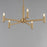 Maxim Lighting Emana 5 Light 10.5" Chandelier, Natural Aged Brass