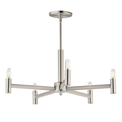 Maxim Lighting Emana 5 Light 10.5" Chandelier, Satin Nickel - 21365SN