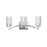 Maxim Lighting Rigata 3 Light Bath Vanity, Nickel/Clear Ribbed - 21373CRPN