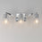 Maxim Lighting Rigata 3 Light Bath Vanity, Nickel/Clear Ribbed