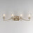 Maxim Lighting Rigata 4 Light Bath Vanity, Champagne/Clear Ribbed