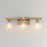 Maxim Lighting Cubos 3 Light Bath Vanity, Natural Aged Brass/Clear