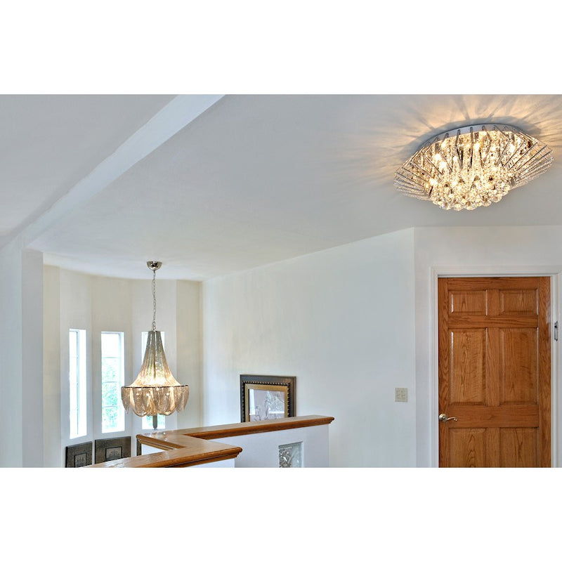Maxim Lighting Chantilly 14-Light Chandelier in Polished Nickel