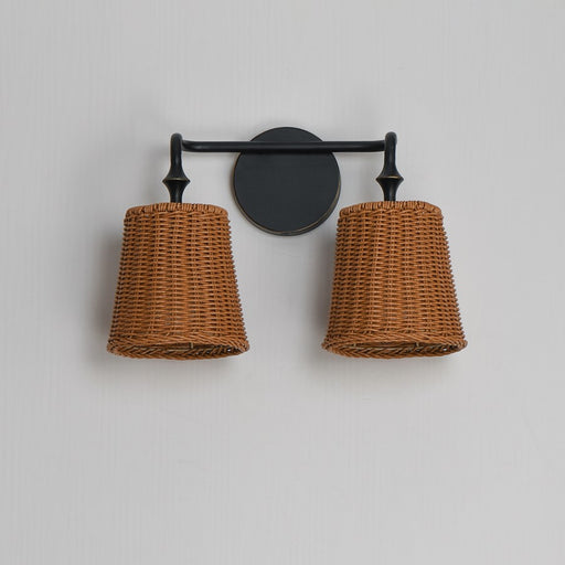 Maxim Lighting Baja 2 Light Bath Vanity, Dark Bronze