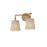 Maxim Lighting Baja 2 Light Bath Vanity, Natural Aged Brass - 21482WWTNAB
