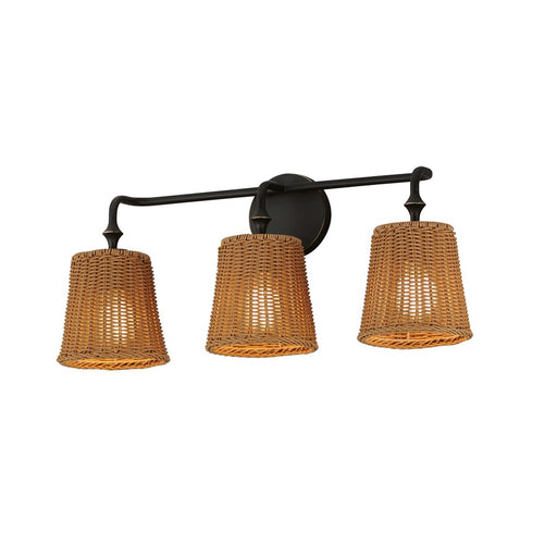 Maxim Lighting Baja 3 Light Bath Vanity, Dark Bronze - 21483NADBZ