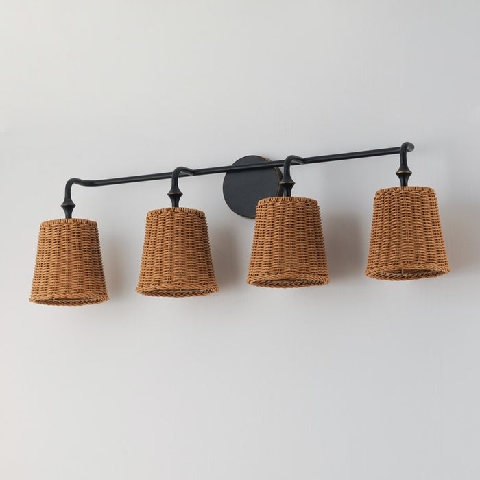 Maxim Lighting Baja 4 Light Bath Vanity, Dark Bronze