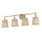 Maxim Lighting Baja 4 Light Bath Vanity, Natural Aged Brass - 21484WWTNAB