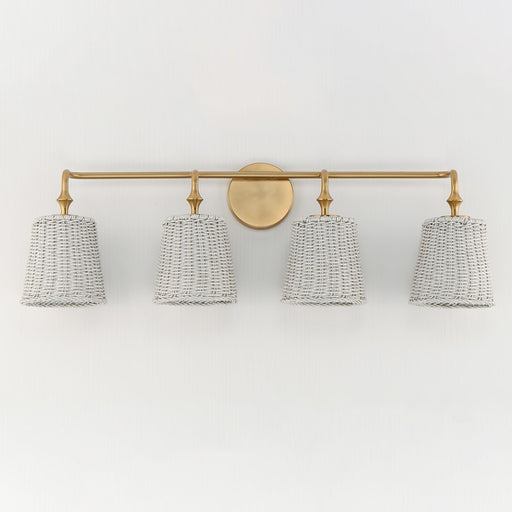 Maxim Lighting Baja 4 Light Bath Vanity, Natural Aged Brass