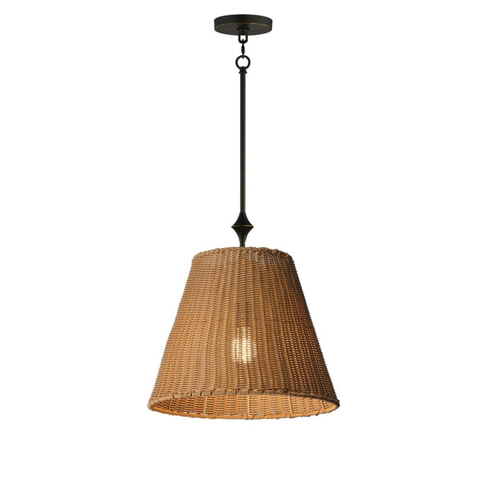 Maxim Lighting Baja 1 Light 17.5" Single Pendant, Dark Bronze - 21487NADBZ
