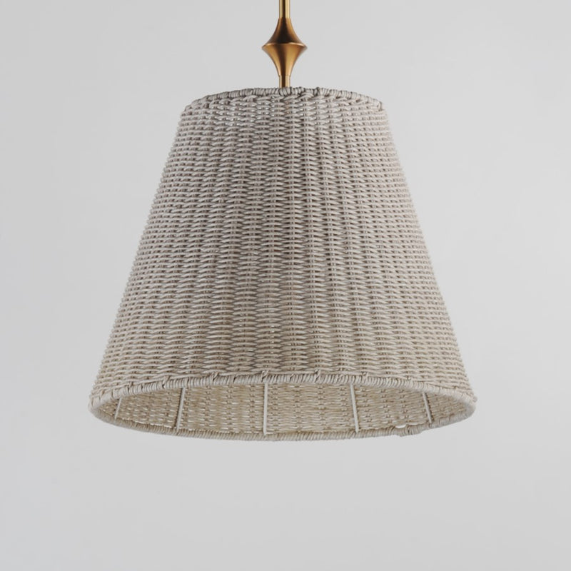 Maxim Lighting Baja 1Lt 17.5" Single Pendant, Natural Aged Brass