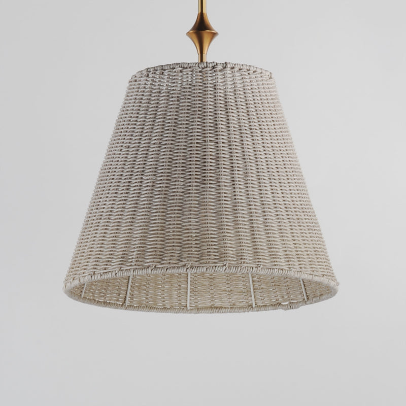 Maxim Lighting Baja 1Lt 17.5" Single Pendant, Natural Aged Brass