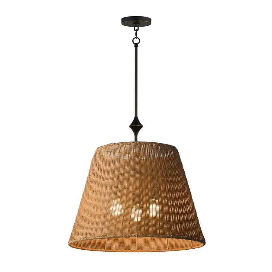 Maxim Lighting Baja 3 Light 23.5" Single Pendant, Dark Bronze - 21488NADBZ