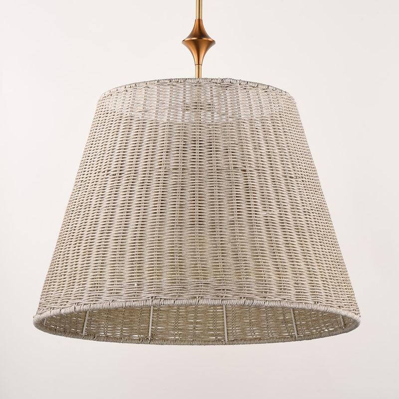 Maxim Lighting Baja 3Lt 23.5" Single Pendant, Natural Aged Brass
