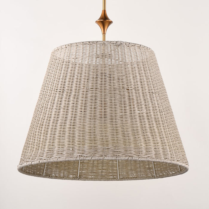 Maxim Lighting Baja 3Lt 23.5" Single Pendant, Natural Aged Brass