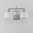 Maxim Lighting Bisque 2 Light Wall Sconce, Polished Nickel/White