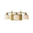 Maxim Lighting Bisque 3 Light Bath Vanity, Natural Aged Brass/White - 21493WTNAB
