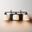 Maxim Lighting Bisque 3 Light Bath Vanity, Oil Rubbed Bronze/White