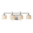Maxim Lighting Bisque 4 Light Bath Vanity, Polished Nickel/White - 21494WTPN