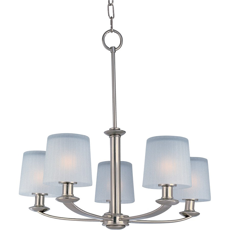 Maxim Lighting Finesse 5-Light Chandelier Satin Nickel